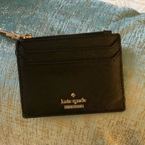Black Kate Spade Wallet Cardholder w/zipper